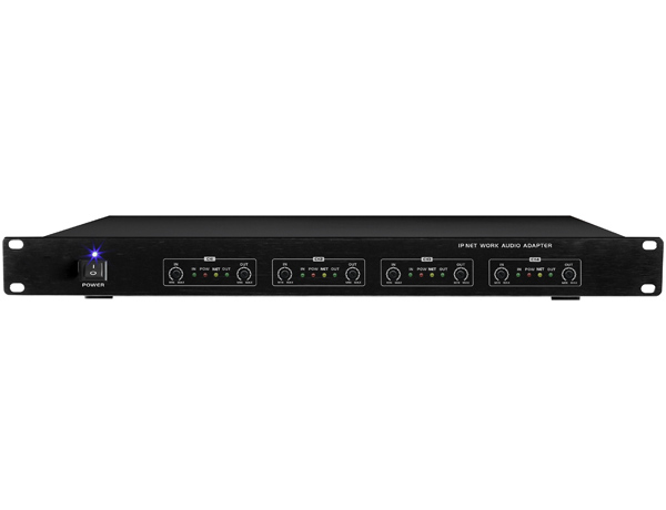 带8分区4.3寸触摸屏IP网络广播机架终端