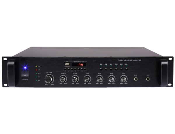 带6分区MP3广播功率放大器（500W）