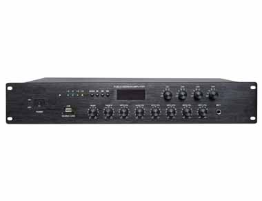4分区可调音量MP3合并式广播功率放大器（130W）