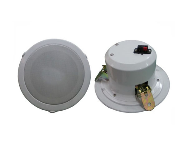 金属带后罩一体化吸顶扬声器